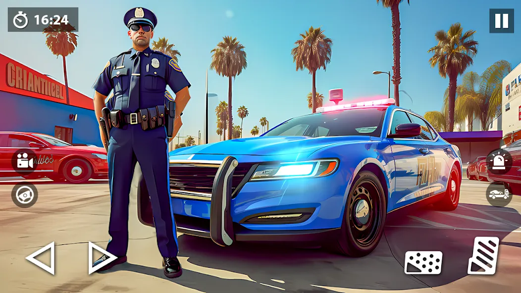 US Police Car Transporter Game (Полицейский транспорт игры)  [МОД Menu] Screenshot 1