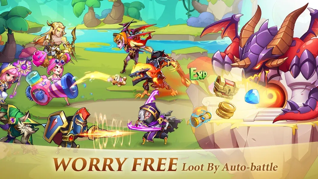 Idle Heroes (Айдел Хироес)  [МОД Unlocked] Screenshot 3