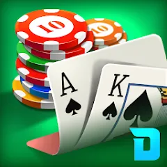 Взломанная DH Texas Poker - Texas Hold'em (ДХ Техас Покер)  [МОД Unlocked] - полная версия apk на Андроид