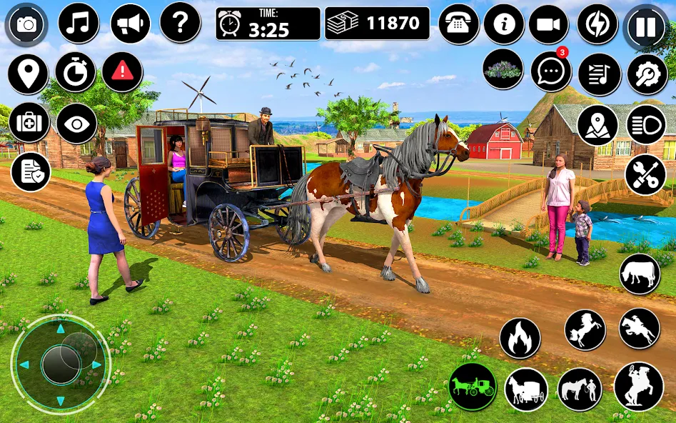 Horse Cart Taxi Transport Game  [МОД Бесконечные деньги] Screenshot 3