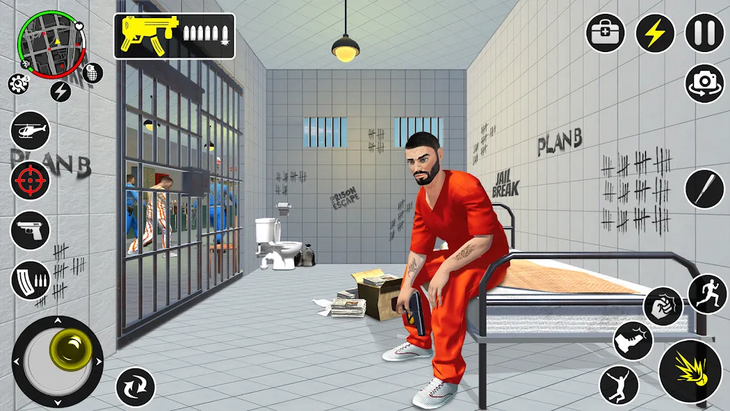 Grand Jailbreak Prison Escape (Гранд Побег из тюрьмы)  [МОД Меню] Screenshot 3