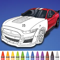 Взломанная Cars Color By Number (Цветные машины по номерам)  [МОД Бесконечные деньги] - стабильная версия apk на Андроид