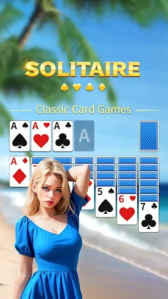 Solitaire Classic:Card Game (Солитер Классик)  [МОД Много монет] Screenshot 1