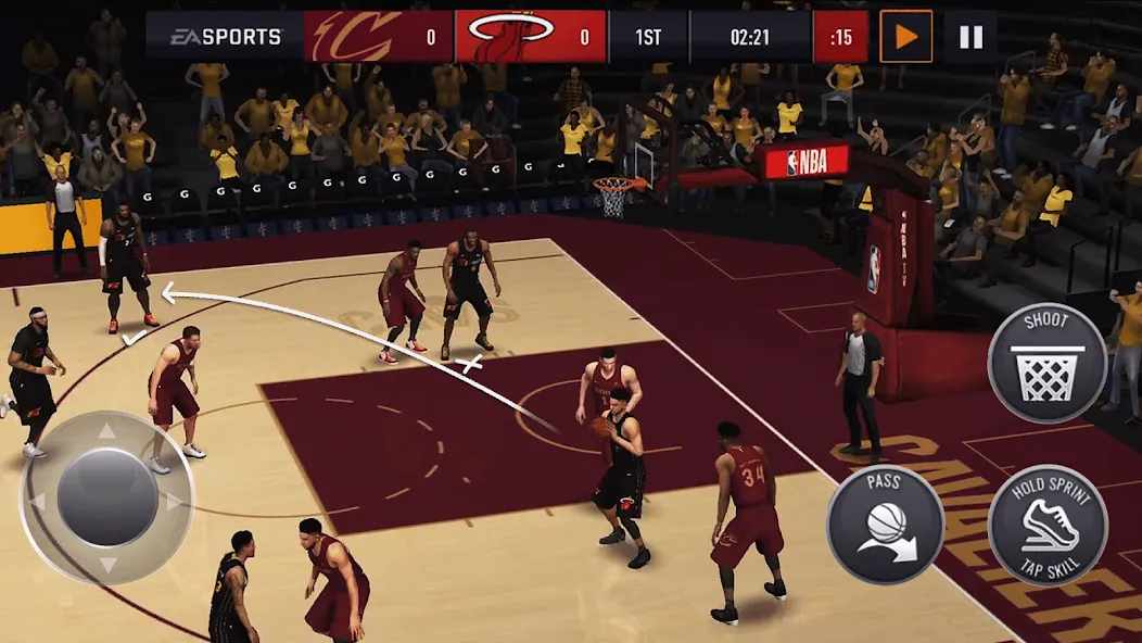 NBA Live Asia (НБА Лайв)  [МОД Все открыто] Screenshot 1