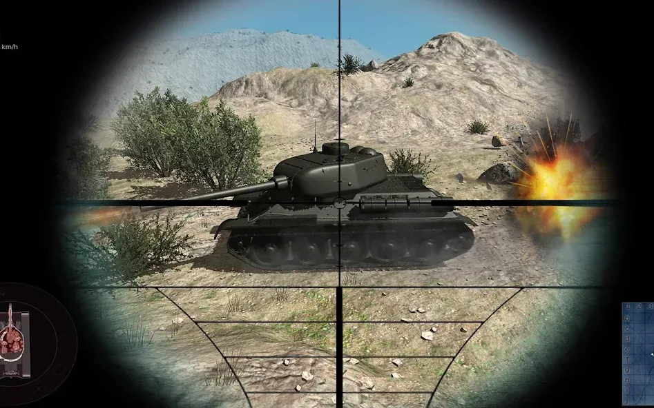 Real Tank Battle : War Machine (Реальное танковое сражение)  [МОД Все открыто] Screenshot 2