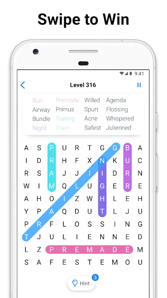 Word Search - crossword puzzle (Уорд Срч)  [МОД Бесконечные деньги] Screenshot 3