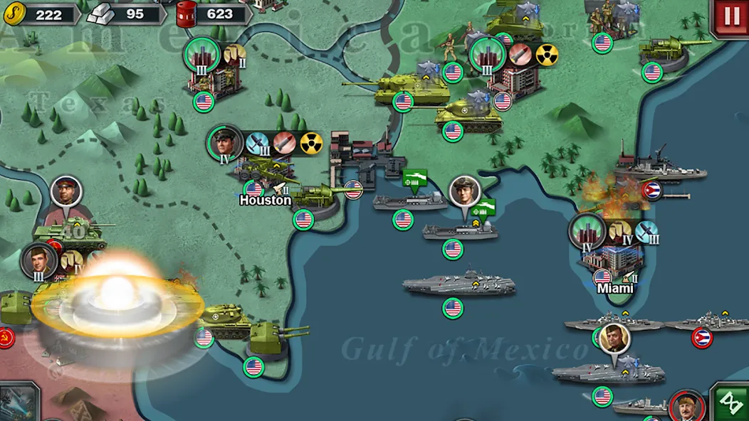 World Conqueror 3-WW2 Strategy (Ворлд Конкерор 3)  [МОД Бесконечные монеты] Screenshot 3