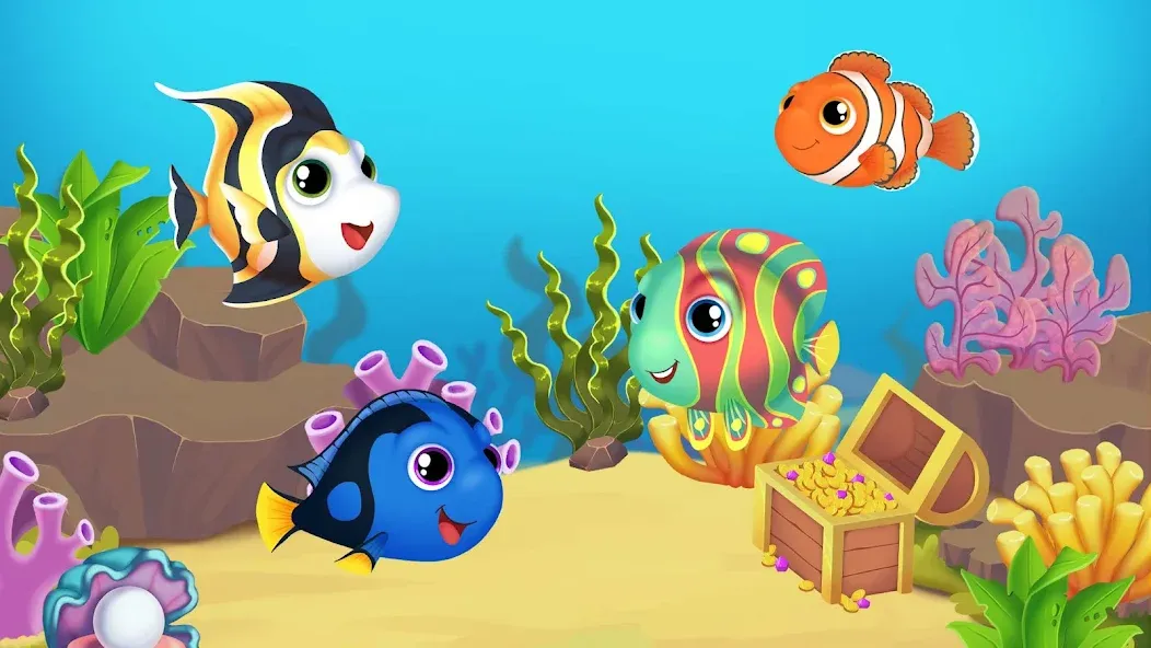 Baby Aquarium - Fish game  [МОД Меню] Screenshot 1