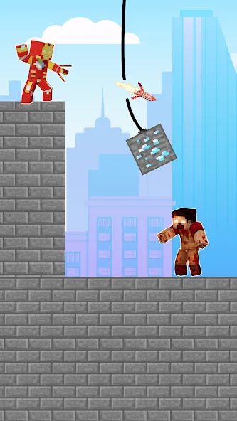 City Hero: Crime Shoot Puzzle (Хиро Крафт Пазлы)  [МОД Бесконечные монеты] Screenshot 3