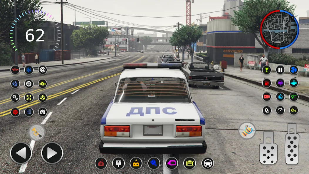 Police Car Riders: VAZ 2107  [МОД Unlocked] Screenshot 2