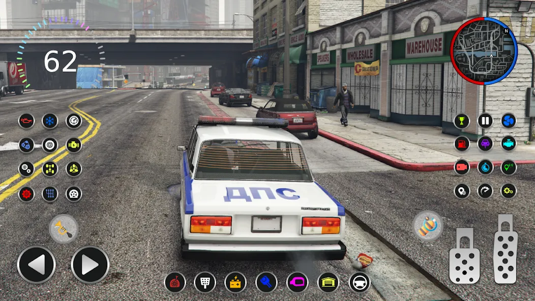 Police Car Riders: VAZ 2107  [МОД Unlocked] Screenshot 3