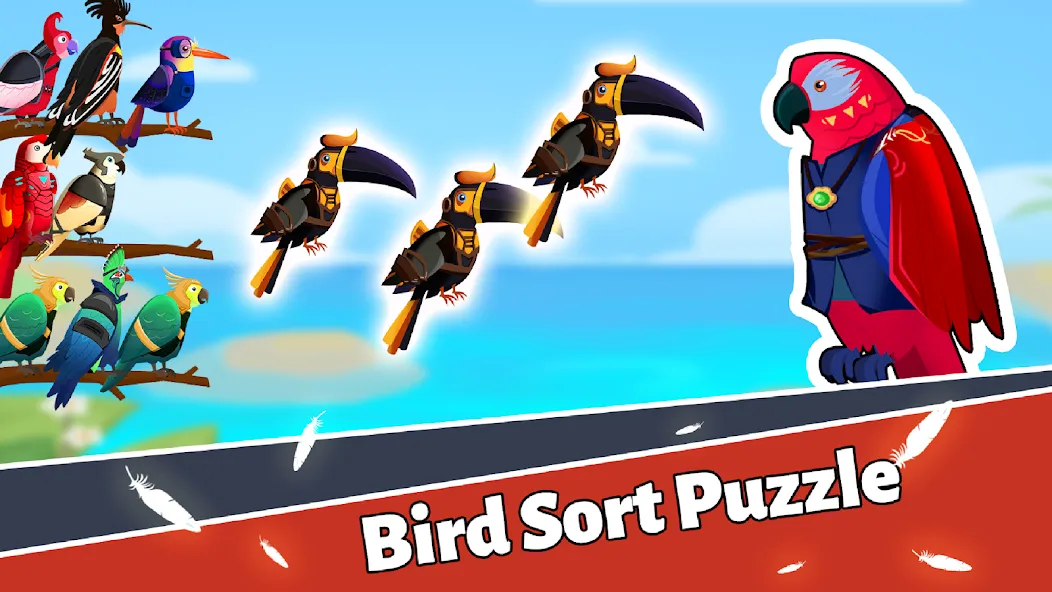 Bird Puzzle - Color Game  [МОД Mega Pack] Screenshot 1