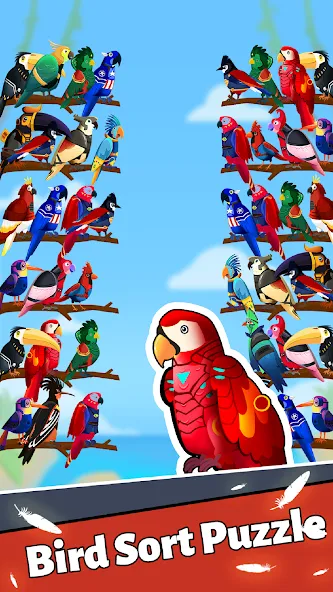 Bird Puzzle - Color Game  [МОД Mega Pack] Screenshot 3