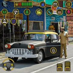 Скачать взлом Indian Taxi Simulator car Game (Индийский такси симулятор автомобиля Игра)  [МОД Бесконечные монеты] - полная версия apk на Андроид