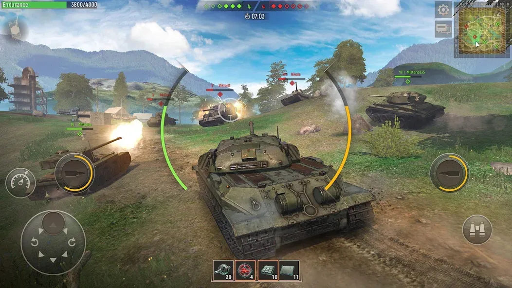 Battle Tanks: Tank Games WW2 (Бэтл Тэнкс)  [МОД Mega Pack] Screenshot 5