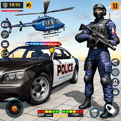 Взломанная US Police Shooting Crime City  [МОД Unlocked] - последняя версия apk на Андроид