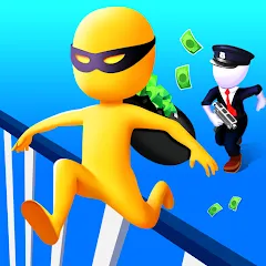 Взлом Thief Run Race 3D: Fun Race  [МОД Бесконечные монеты] - полная версия apk на Андроид