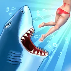 Скачать взлом Hungry Shark Evolution (Хангри Шарк Эволюшн)  [МОД Бесконечные монеты] - последняя версия apk на Андроид