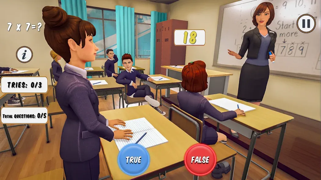 High School Teacher Simulator  [МОД Бесконечные деньги] Screenshot 2