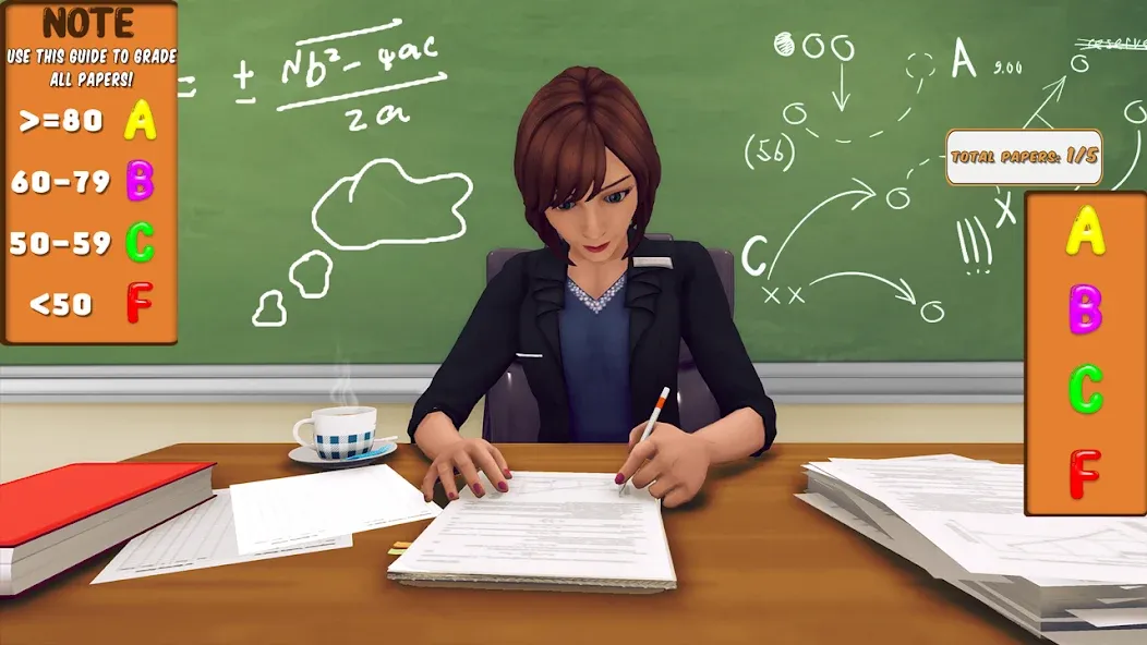 High School Teacher Simulator  [МОД Бесконечные деньги] Screenshot 3