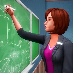 Взлом High School Teacher Simulator  [МОД Бесконечные деньги] - полная версия apk на Андроид