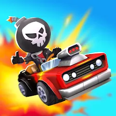 Взлом Boom Karts Multiplayer Racing (Бум Картс Мультиплеер Рейсинг)  [МОД Menu] - последняя версия apk на Андроид