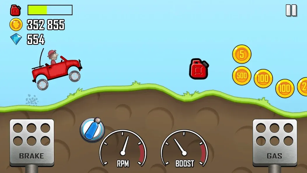 Hill Climb Racing (Хилл Клайм Рейсинг)  [МОД Бесконечные деньги] Screenshot 1