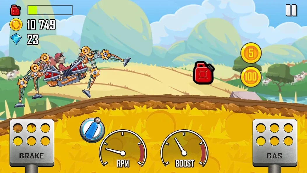 Hill Climb Racing (Хилл Клайм Рейсинг)  [МОД Бесконечные деньги] Screenshot 2