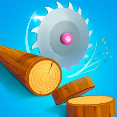 Взлом Idle Cutter: Wood Slice (Айдл Катер)  [МОД Unlocked] - полная версия apk на Андроид