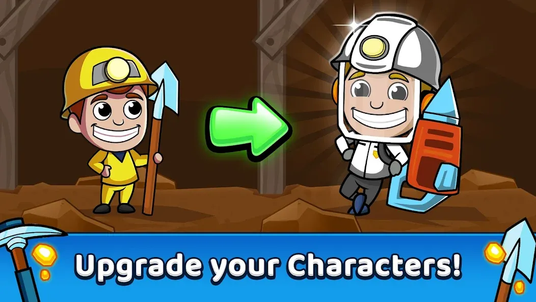 Idle Miner Tycoon: Gold Games  [МОД Mega Pack] Screenshot 2