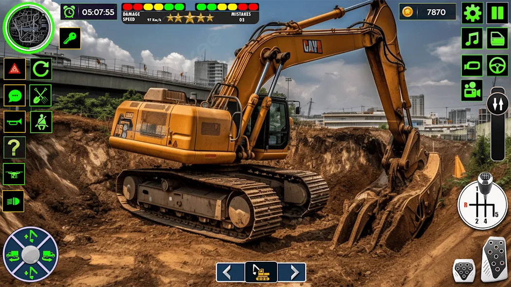 Real Road Construction Games (Реал Роад Конструкшн Геймс)  [МОД Меню] Screenshot 1