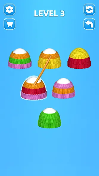 Cozy Knitting: Sorting games (Кози Ниттинг)  [МОД Много денег] Screenshot 1