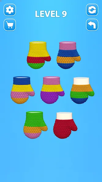 Cozy Knitting: Sorting games (Кози Ниттинг)  [МОД Много денег] Screenshot 2