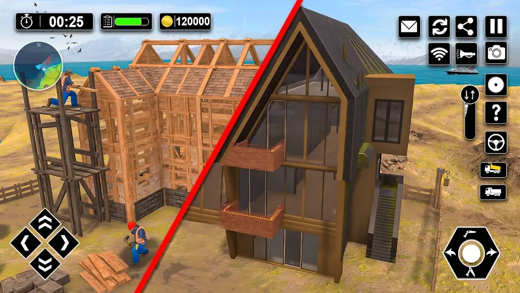 Wood House Construction Game  [МОД Unlimited Money] Screenshot 4