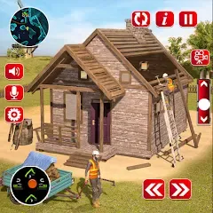 Взломанная Wood House Construction Game  [МОД Unlimited Money] - стабильная версия apk на Андроид