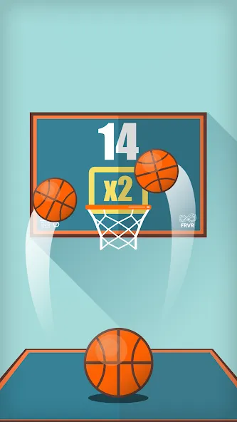 Basketball FRVR - Dunk Shoot (Баскетбол ФРВР)  [МОД Меню] Screenshot 1