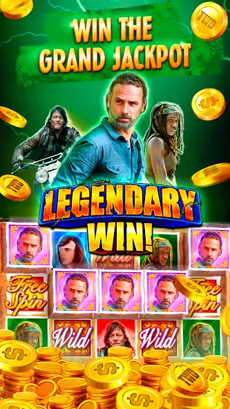 The Walking Dead Casino Slots (Зе Вокинг Дед Казино Слотс)  [МОД Бесконечные деньги] Screenshot 5