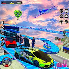 Взломанная Rampa Car Game: GT Car stunts (Мега Рэмпс)  [МОД Mega Pack] - полная версия apk на Андроид