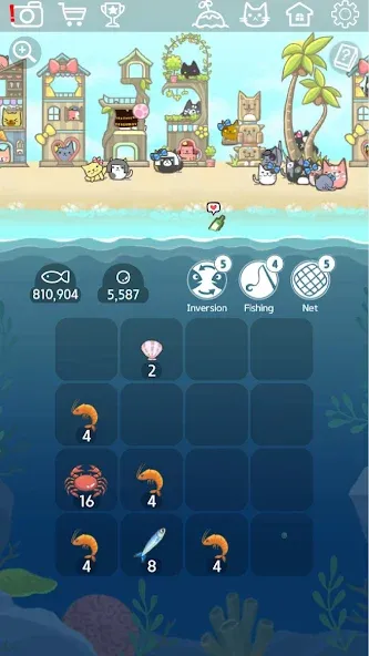 2048 Kitty Cat Island (Остров Кошачьеи Кошки)  [МОД Menu] Screenshot 2