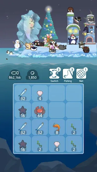 2048 Penguin Island  [МОД Menu] Screenshot 1