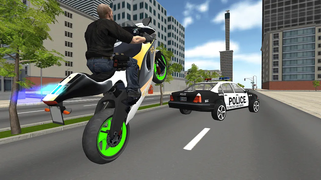 Bike Driving: Police Chase  [МОД Mega Pack] Screenshot 2