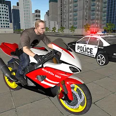 Скачать взлом Bike Driving: Police Chase  [МОД Mega Pack] - последняя версия apk на Андроид