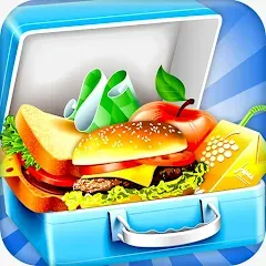 Взлом Lunch Box cooking Games 2023 (ШКОЛЬНЫЙ ОБЕД ПРИГОТОВЛЕНИЕ ПИЩИ Создание поваров)  [МОД Бесконечные деньги] - полная версия apk на Андроид