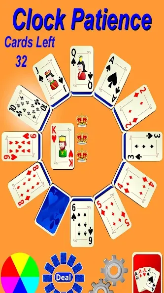 Clock Patience Solitaire (Клок Пэйшенс Солитер)  [МОД Бесконечные деньги] Screenshot 2