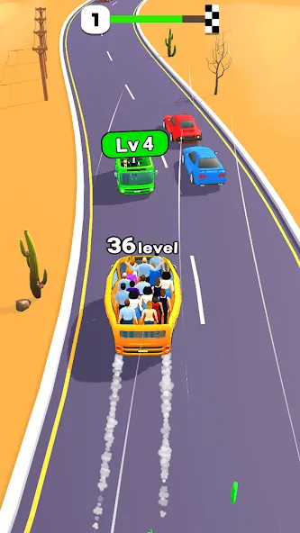 Level Up Bus (Левел Ап Бас)  [МОД Бесконечные монеты] Screenshot 3