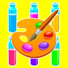 Взлом Sort Paint: Water Sort Puzzle (Сорт Пэйнт)  [МОД Menu] - стабильная версия apk на Андроид