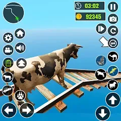 Скачать взлом Epic Cow Ramp Rush Run Game  [МОД Бесконечные монеты] - стабильная версия apk на Андроид