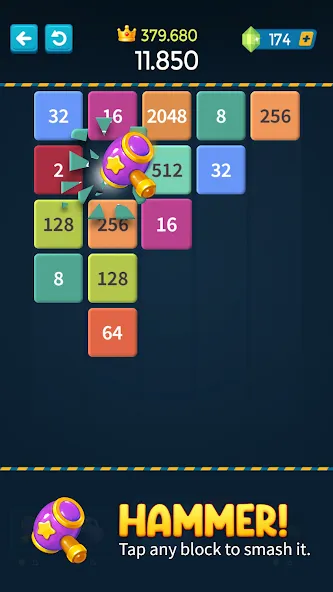 1M - Merge Number Block Puzzle  [МОД Все открыто] Screenshot 3