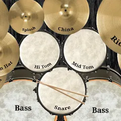 Взломанная Drum kit (Drums) free  [МОД Меню] - последняя версия apk на Андроид