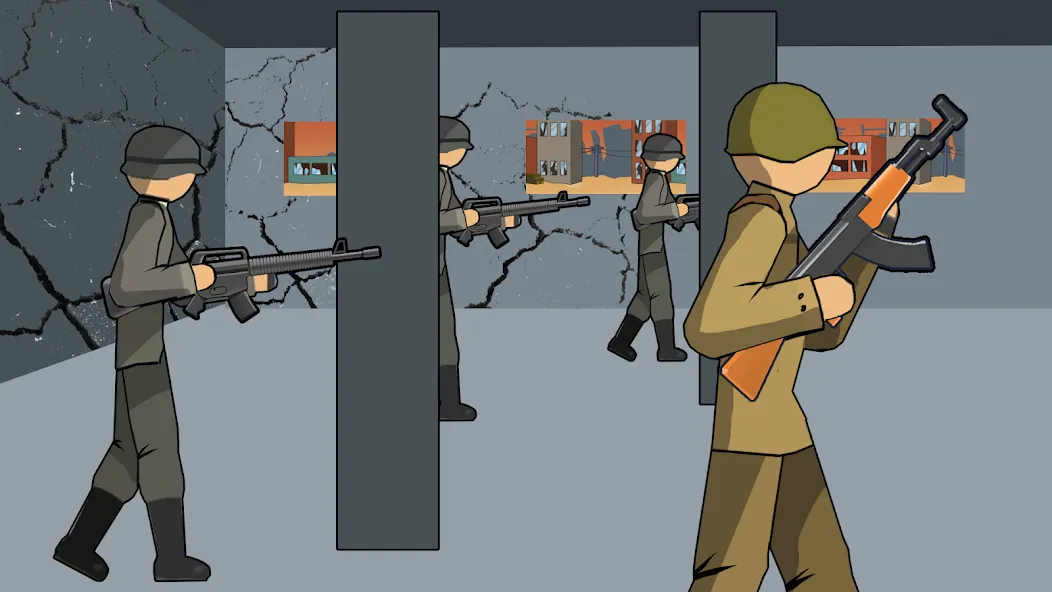 Stickman WW2 (Стикмэн Вторая Мировая война)  [МОД Все открыто] Screenshot 4